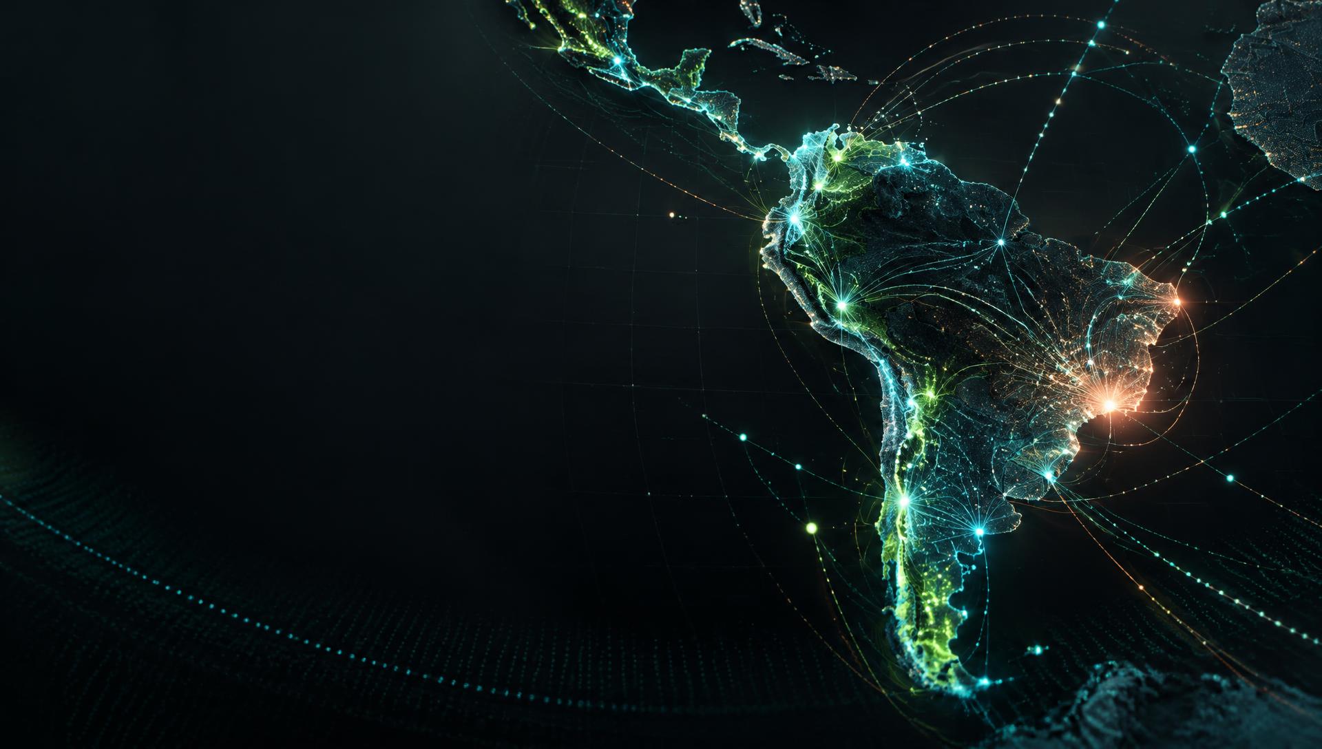 Red tecnológica conectando Latinoamérica
